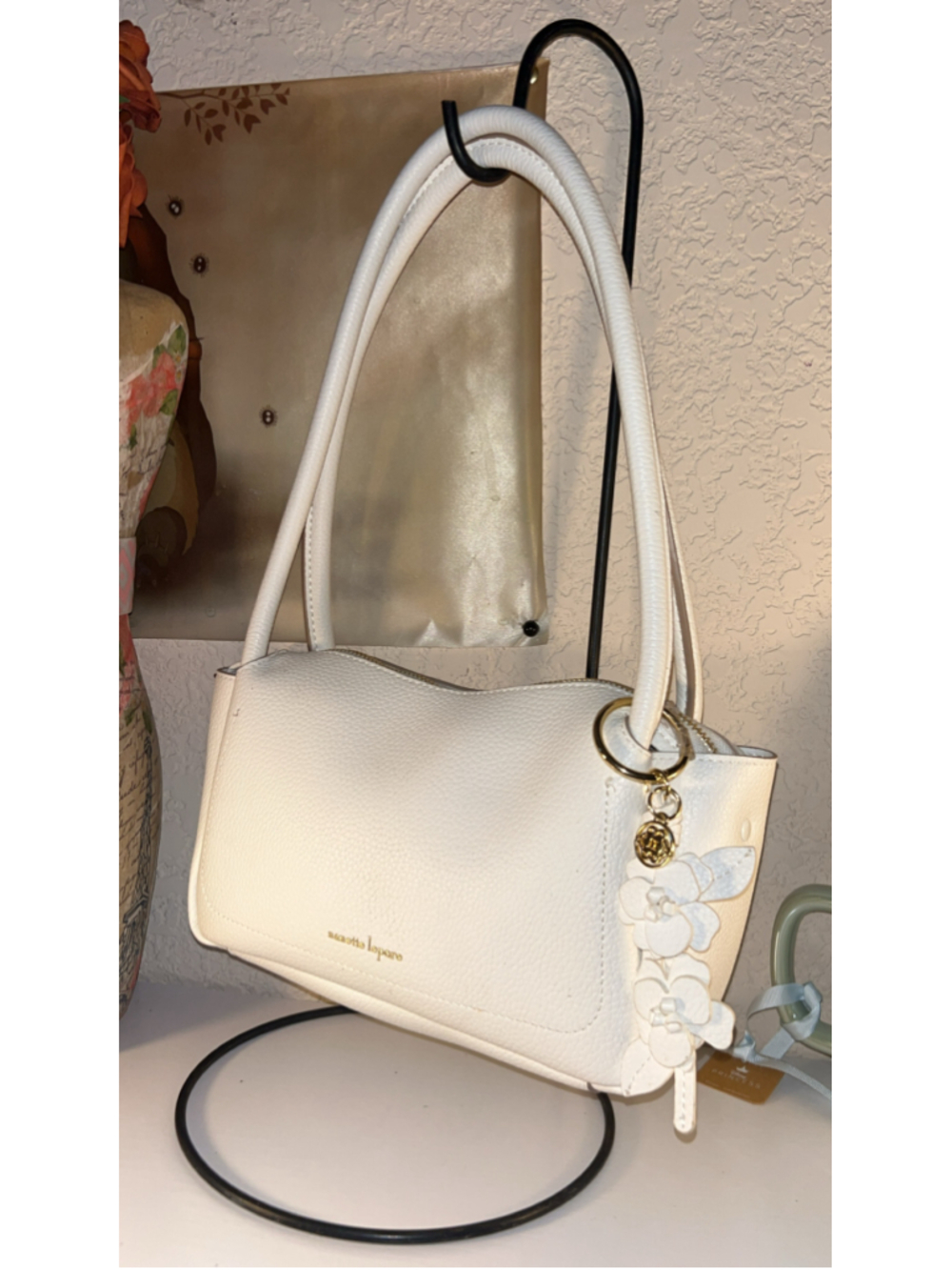 Women's Nanette Lepore Satchel Bag One Size White Gold - Picture 2 of 7